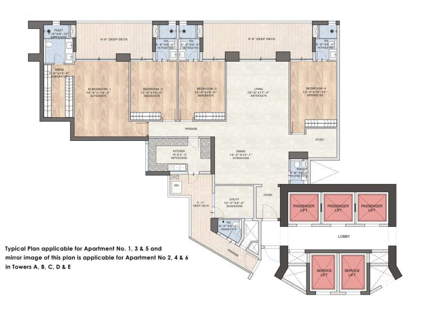  dlf the arbour floor plan