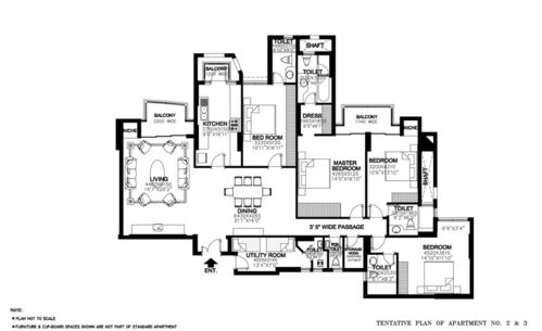  dlf belaire  floor plan