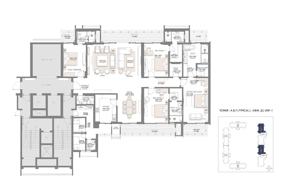  suncity platinum towers  floor plan